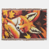 Red Fox Throw Blanket Decke (Vorderseite)