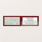 Red Fox, Tierarzt, tierärztlich ausführlich Visitenkarten (Innenseite Aufgefaltet)