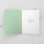 Red Fox über das blaugrüne Denken von Ihnen/Danke Karte (Innenseite)