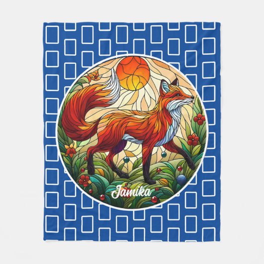 Red Fox und Sun Fleecedecke (Vorderseite)