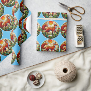 Red Fox und Sun Geschenkpapier