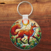 Red Fox und Sun Schlüsselanhänger (Rückseite)