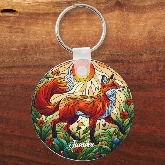 Red Fox und Sun Schlüsselanhänger (Rückseite)