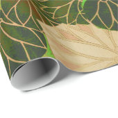 RED FOX UNTER DEN GRÜNEN BLÄTTER UND FOLIAGE GESCHENKPAPIER (Rolleneckpunkt)