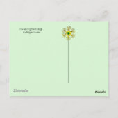 RED FOX UNTER DEN GRÜNEN BLÄTTER UND FOLIAGE POSTKARTE (Rückseite)