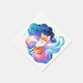 Red Fox Verzauberung Geburtstag Serviette (Ecke)