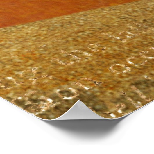 Red Fox Vintag Art Poster (Ecke)