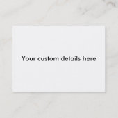 Red Fox - Visitenkarte (Rückseite)