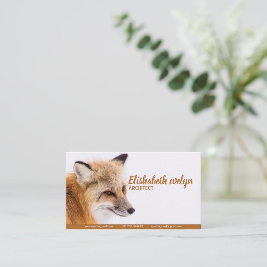 Red Fox Visitenkarte (Stehend Vorderseite)