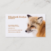 Red Fox Visitenkarte (Rückseite)