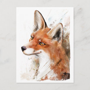 Red Fox Wall Art Postkarte