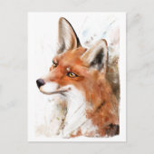Red Fox Wall Art Postkarte (Vorderseite)