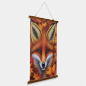 Red Fox Wall Tapestry Wandteppich Mit Holzrahmen (Gewinkelt)
