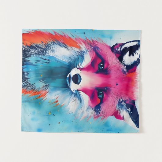 Red Fox Wandteppich (Vorderseite (Horizontal))