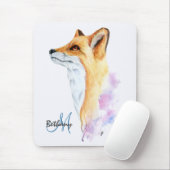 Red Fox Wasserfarbe Personalisiert Mousepad (Mit Mouse)
