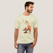 Red Fox Watercolor T-Shirt (Vorne ganz)