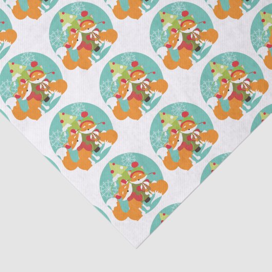Red Fox Weihnachts-Tissue Paper Seidenpapier (Ausschnitt)