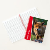 Red Fox Wildlife Animal Australia Notebook Notizblock (Innenseite)