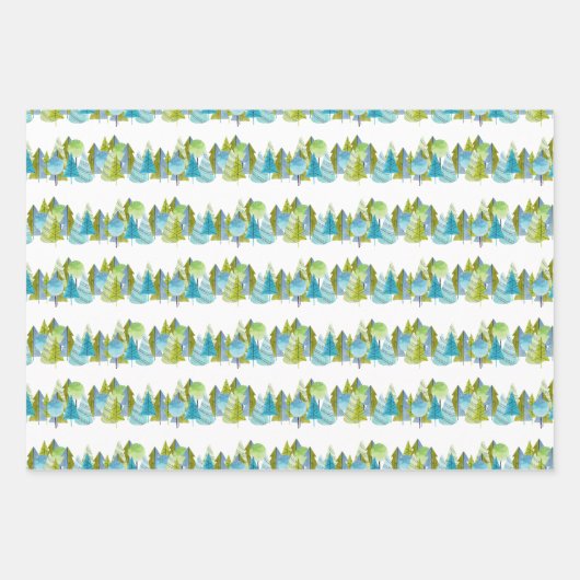 Red Fox Woodland Wildlife Pattern Geschenkpapier Set (Vorderseite 2)