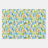 Red Fox Woodland Wildlife Pattern Geschenkpapier Set (Vorderseite)