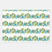 Red Fox Woodland Wildlife Pattern Geschenkpapier Set (Vorderseite 2)