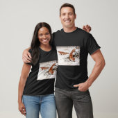 Red Foxes in the Winter Snow (by Wilhelm Kuhnert) T-Shirt (Unisex)