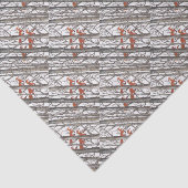 Red Foxes in Woods Art Einmaliges Geschenk Wrap Seidenpapier (Ausschnitt)