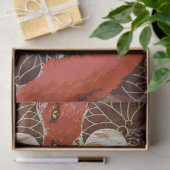 RED FOXES UNTER DEN WEISSEN BLÄTTER, FOLIAGE Chris Seidenpapier (Geschenk)