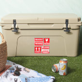 Red Fragile Handle W/Care Versandaufkleber Aufkleber (Kühler)