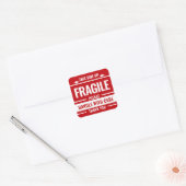 Red Fragile Label Shipping Warning Small Sticker (Umschlag)