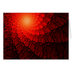 Red Fraktal Pattern