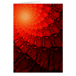 Red Fraktal Pattern