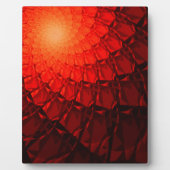 Red Fraktal Pattern Fotoplatte (Vorderseite)