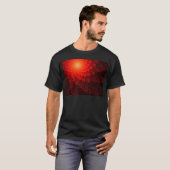 Red Fraktal Pattern T-Shirt (Vorne ganz)