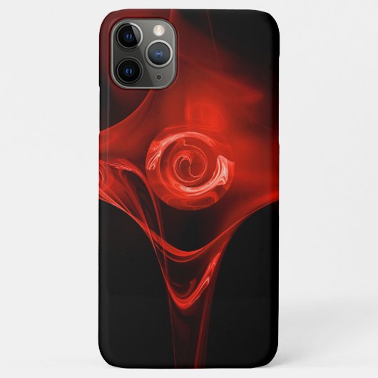 RED FRAKTAL ROSE Case-Mate iPhone HÜLLE (Rückseite)