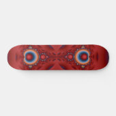 Red Fraktal Skateboard Deck (Horizontal)