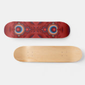 Red Fraktal Skateboard Deck (Horizontal)