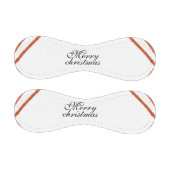 Red frame watercolor merry Christmas dd your name Baseball (Paneele)