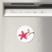 Red Frangipani Blume Magnet (In Situ (Geschirrspüler))