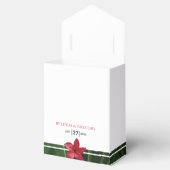 Red Frangipani Plumeria Wedding Geschenkschachtel (Geöffnet)