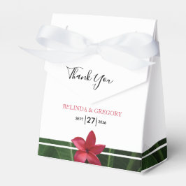 Red Frangipani Plumeria Wedding Geschenkschachtel