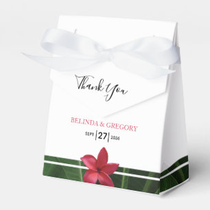 Red Frangipani Plumeria Wedding Geschenkschachtel