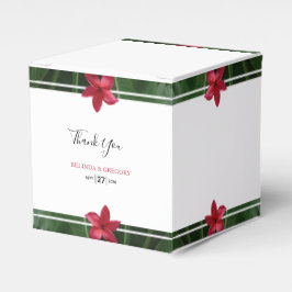 Red Frangipani Plumeria Wedding Geschenkschachtel