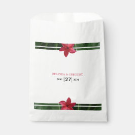 Red Frangipani Plumeria Wedding Geschenktütchen