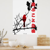 Red free to fly poster (Küche)