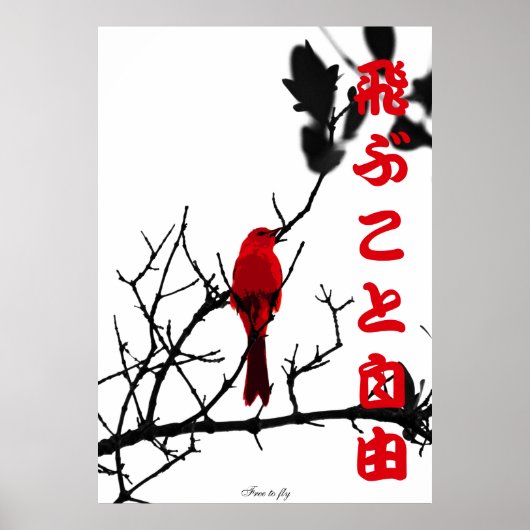 Red free to fly poster (Vorne)
