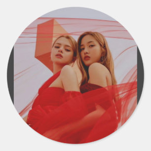 Red Freenbecky Runder Aufkleber