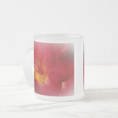 Red Freesia Blossom Mattglastasse (Vorderseite Links)