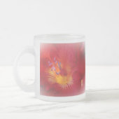 Red Freesia Blossom Mattglastasse (Links)