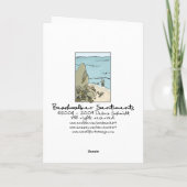 Red Freighter Illustration Karte (Rückseite)